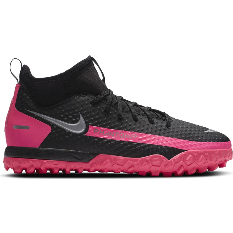 Nike Jr Phantom Gt Academy Df Tf CW6695 006 futballcipő fekete fekete