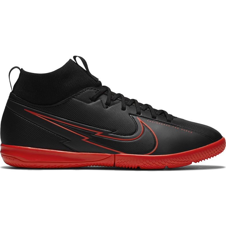 Nike Mercurial Superfly 7 Academy Ic Junior AT8135 060 futballcipő fekete fekete