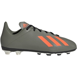 Zöld adidas X 19.4 FxG Jr futballcipő EF8377 sokszínű szürke