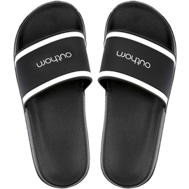 Outhorn férfi papucs fekete -fehér HOL20 KLM601 20S