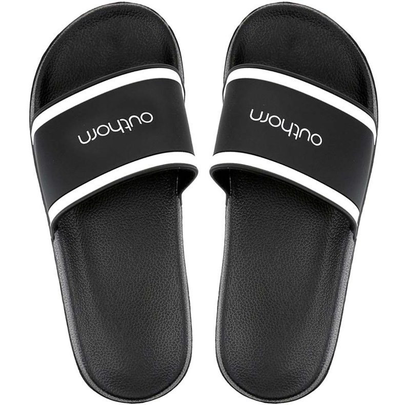 Outhorn férfi papucs fekete -fehér HOL20 KLM601 20S