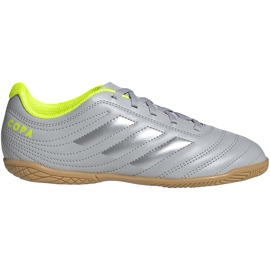 Adidas Copa 20.4 Jr EF8354 futballcipő szürke ezüst