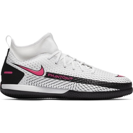 Nike Phantom Gt Academy Df Ic Junior CW6693 160 futballcipő fehér fehér