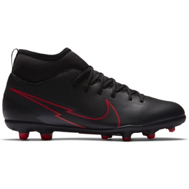 Nike Mercurial Superfly 7 Club FG / MG Junior AT8150 060 futballcipő fekete fekete