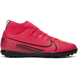 Nike Mercurial Superfly 7 Club Tf Junior AT8156 606 futballcipő piros piros Nike Mercurial Superfly 7 Club Tf Junior AT8156 606 futballcipő piros piros