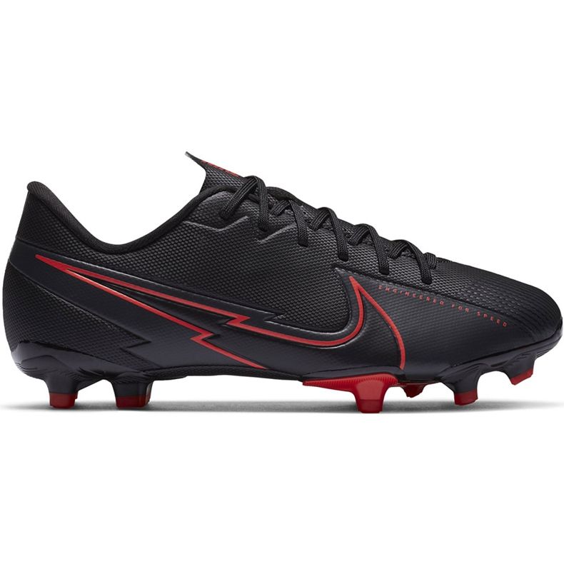 Nike Mercurial Vapor 13 Academy FG / MG Junior AT8123 060 futballcipő fekete fekete