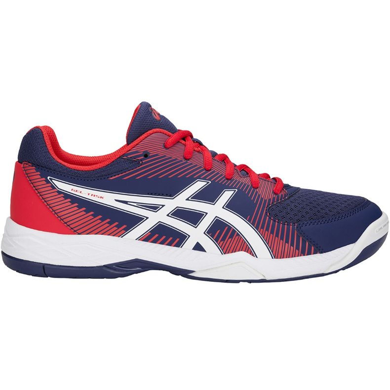 Asics Gel-Task kék-piros B704Y 400 férfi röplabda cipő sötétkék sokszínű sötétkék