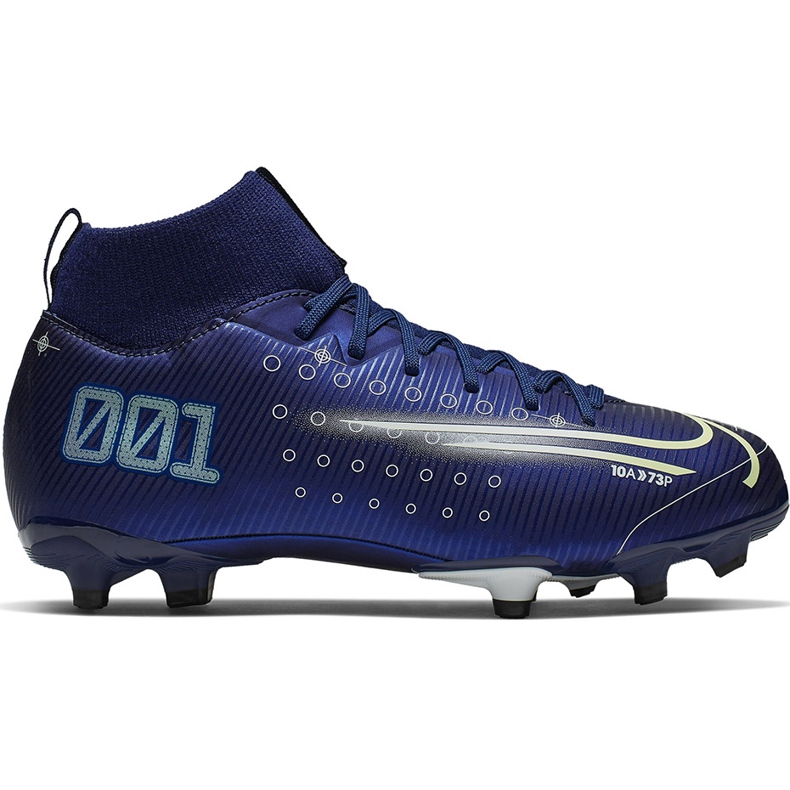 Nike Mercurial Superfly 7 Academy Mds FG / MG Junior BQ5409 401 futballcipő sötétkék sötétkék