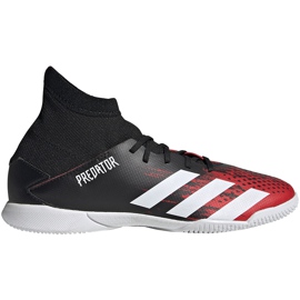 Adidas Predator 20.3 In Jr futballcipő fekete -piros EF1954 sokszínű