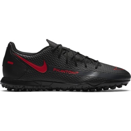 Nike Phantom Gt Club Tf CK8469 060 futballcipő fekete fekete Nike Phantom Gt Club Tf CK8469 060 futballcipő fekete fekete