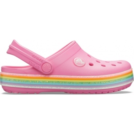 Crocs gyerekeknek Crocband Rainbow Glitter Clg K pink 206 151 669 rózsaszín