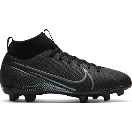 Nike Mercurial Superfly 7 Academy FG / MG Junior AT8120 010 futballcipő fekete fekete