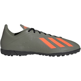 Zöld adidas X 19.4 Tf futballcipő EF8370 szürke Zöld adidas X 19.4 Tf futballcipő EF8370 szürke