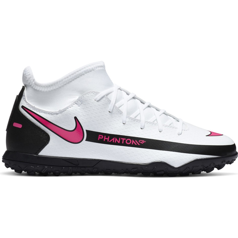 Nike Phantom Gt Club Df Tf Junior CW6729 160 futballcipő fehér fehér