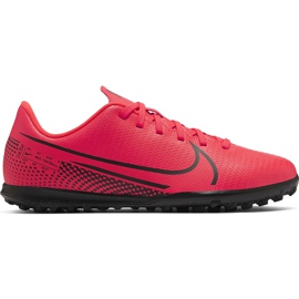 Nike Mercurial Vapor 13 Club Tf Junior AT8177 606 futballcipő piros piros