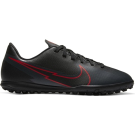 Nike Mercurial Vapor 13 Club Tf Junior AT8177 060 futballcipő fekete fekete Nike Mercurial Vapor 13 Club Tf Junior AT8177 060 futballcipő fekete fekete