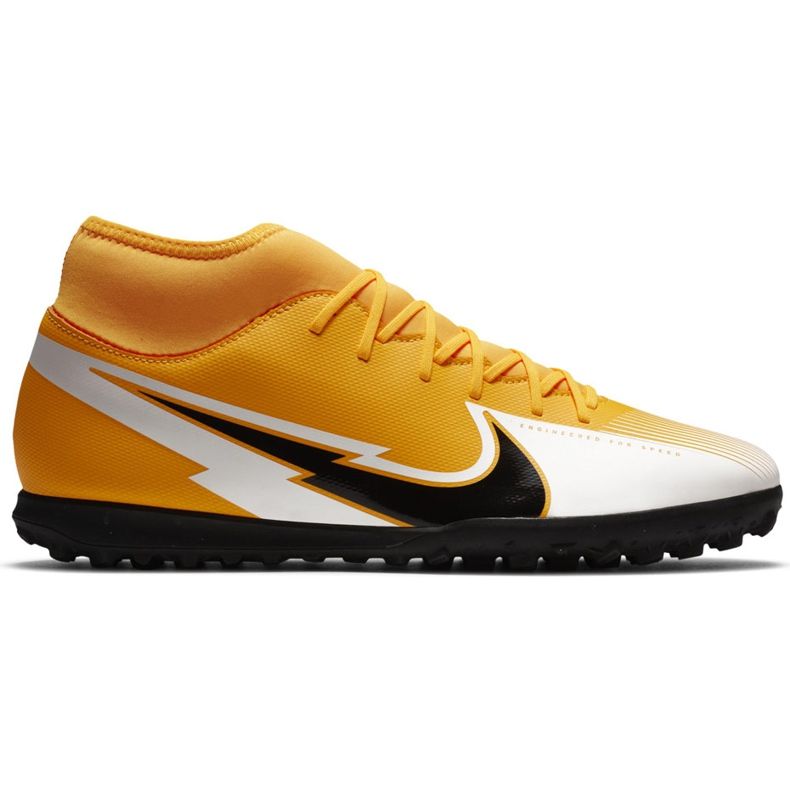 Nike Mercurial Superfly 7 Club Tf AT7980 801 futballcipő narancssárga sárga