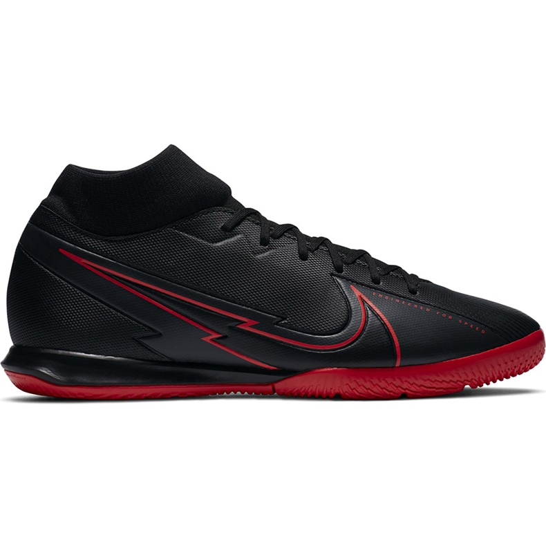 Nike Mercurial Superfly 7 Academy Ic AT7975 060 futballcipő fekete fekete Nike Mercurial Superfly 7 Academy Ic AT7975 060 futballcipő fekete fekete