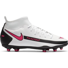 Nike Phantom Gt Club Df FG / MG Junior CW6727 160 futballcipő fehér fehér
