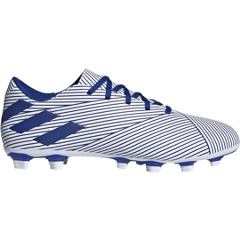 Adidas Nemeziz 19.4 FxG fehér és kék futballcipő EF1707 sokszínű