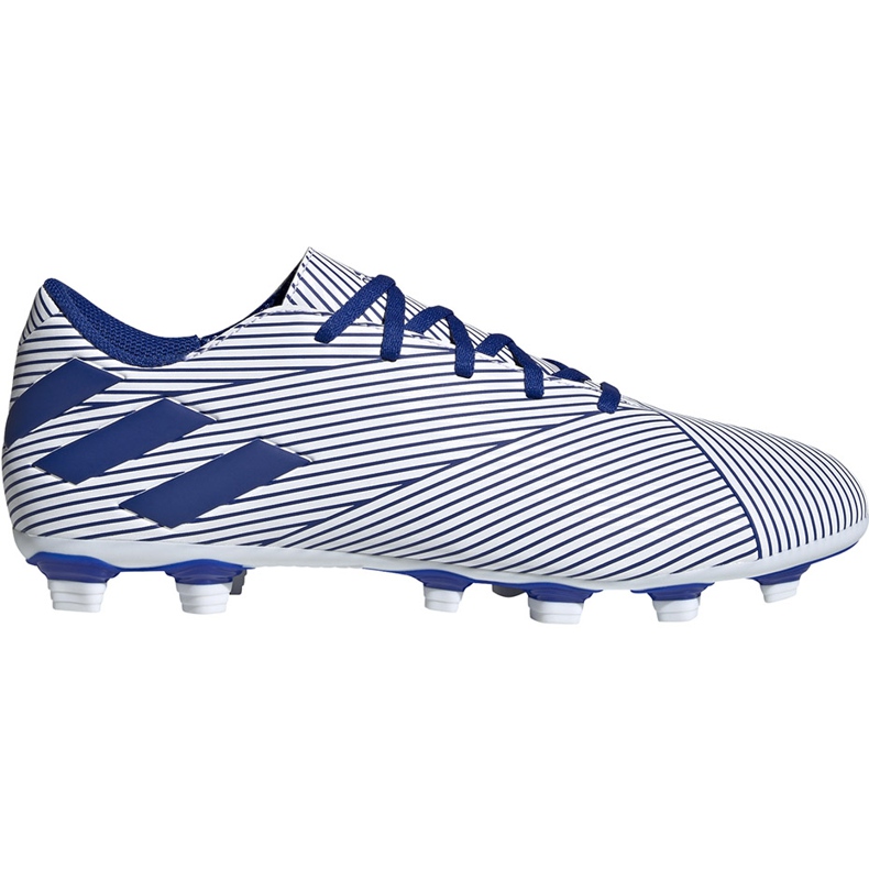 Adidas Nemeziz 19.4 FxG fehér és kék futballcipő EF1707 sokszínű