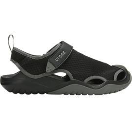 Crocs férfi szandál Swiftwater Mesh Deck Sandal M fekete 205289 001