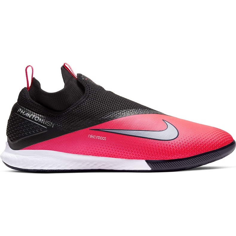Nike React Phantom Vsn 2 Pro Df Ic CD4170 606 futballcipő piros fekete piros
