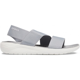 Crocs LiteRide Stretch szandál W világosszürke / fehér 206081 00J Crocs LiteRide Stretch szandál W világosszürke / fehér 206081 00J