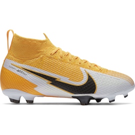 Nike Mercurial Superfly 7 Elite Fg Junior AT8034 801 futballcipő sárga sárga