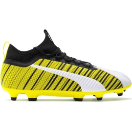 Puma One 5.3 Fg Ag futballcipő sárga-fehér-fekete 105604 03