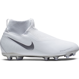 Nike Phantom Vsn Academy Df FG / MG Jr AO3287 100 futballcipő fehér fehér