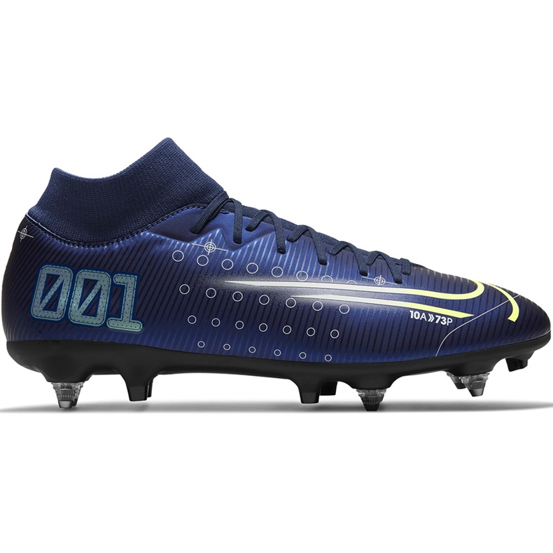 Nike Mercurial Superfly 7 Academy Mds Sg Pro Ac CK0014 401 futballcipő sötétkék sötétkék