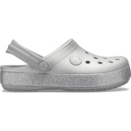Crocs gyerekeknek Crocband Glitter Clog Kids ezüst 205 936 040
