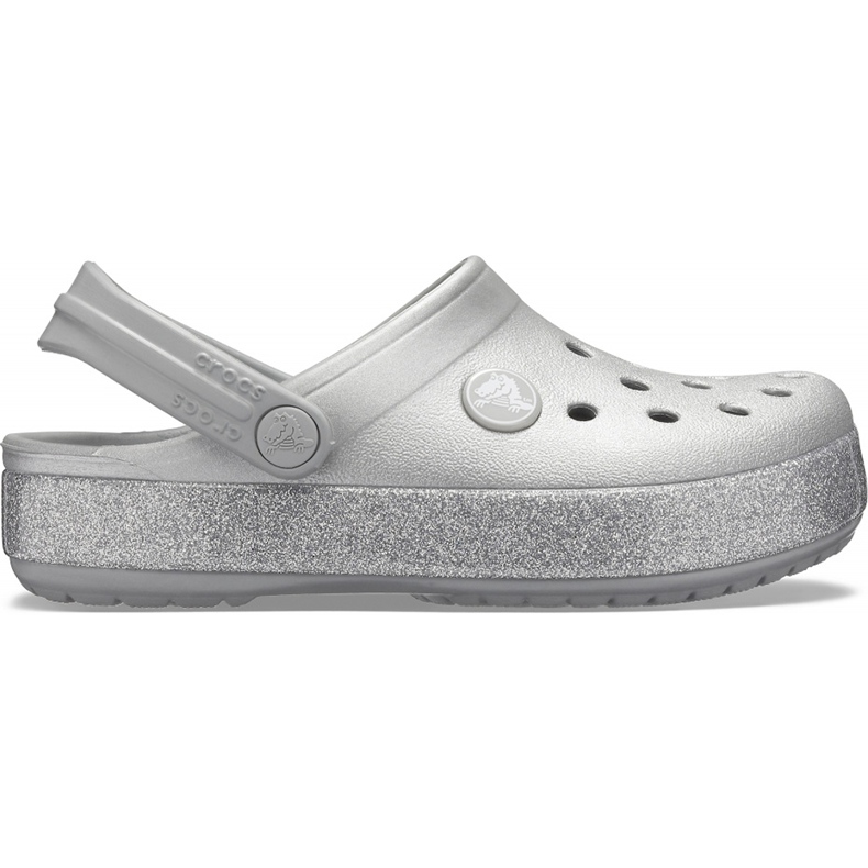 Crocs gyerekeknek Crocband Glitter Clog Kids ezüst 205 936 040