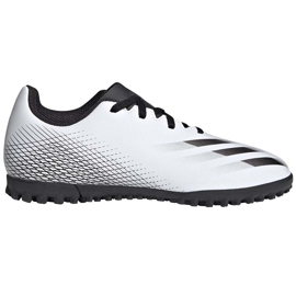 Adidas X GHOSTED.4 Tf Junior FW6801 futballcipő fehér szürke