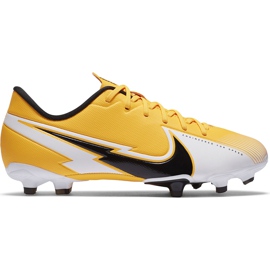 Nike Mercurial Vapor 13 Academy FG / MG Junior AT8123 801 futballcipő narancssárga sárga