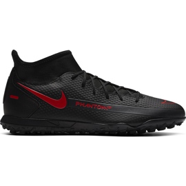 Nike Phantom Gt Club Df Tf CW6670 060 futballcipő fekete fekete Nike Phantom Gt Club Df Tf CW6670 060 futballcipő fekete fekete