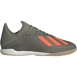Adidas X 19.3 zöld futballcipőben EF8367 szürke szürke