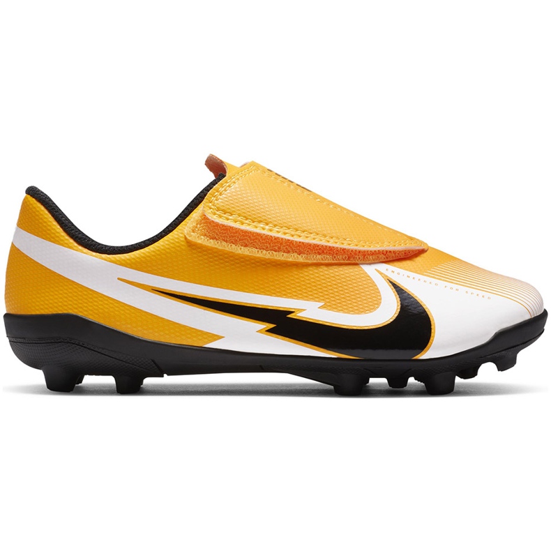 Nike Mercurial Vapor 13 Club Mg PS (V) Junior AT8162 801 futballcipő narancssárga sárga