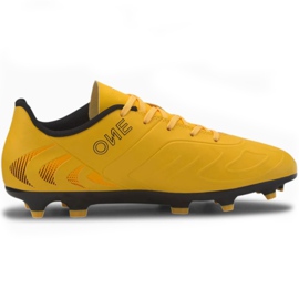 Puma One 20.4 Fg Ag Junior 105840 01 futballcipő sárga