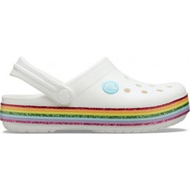 Crocs gyerekeknek Crocband Rainbow Glitter Clg K fehér 206151 100