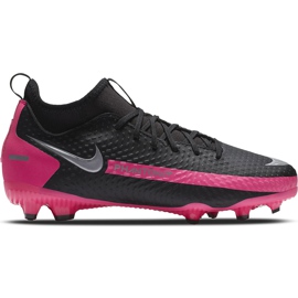 Nike Phantom Gt Academy Df FG / MG Junior CW6694 006 futballcipő fekete fekete