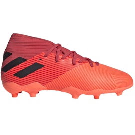 Adidas Nemeziz 19.3 Fg Junior EH0492 futballcipő narancssárga piros