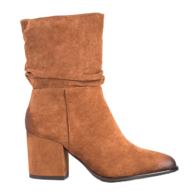 VINCEZA teves csizma barna sokszínű