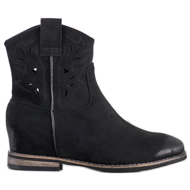 Vinceza Vincez ék cowboy csizma fekete