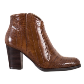 Filippo Divat csizma kígyó nyomtatás barna