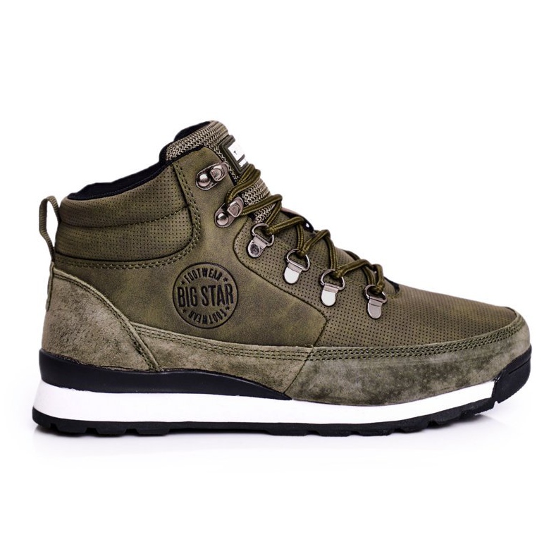 Női túracipő Big Star Khaki GG274617 szürke zöld