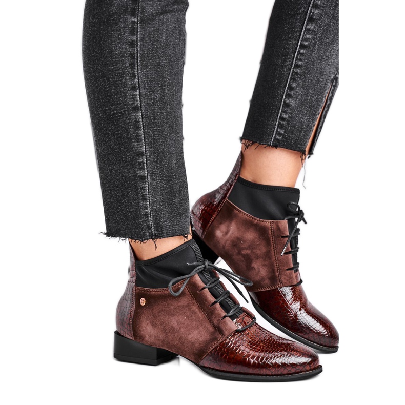 Női csizma Bőr Maciejka Barna 04744-02