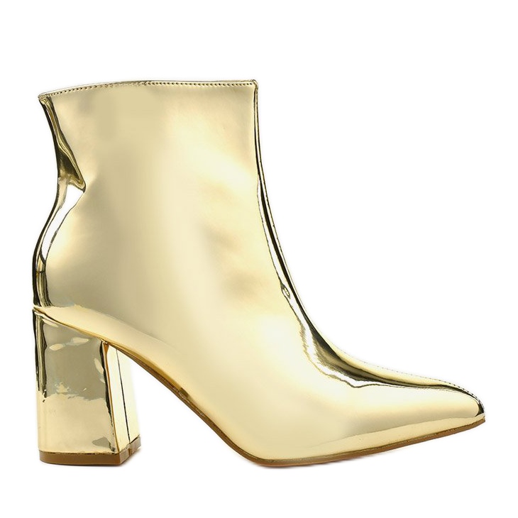 Arany bokacsizma az oszlopon, a SY50P arany cipzár aranysárga Arany bokacsizma az oszlopon, a SY50P arany cipzár aranysárga