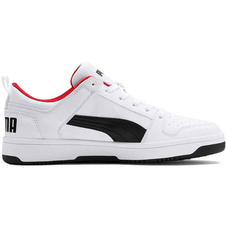 Puma Rebound LayUp Lo Sl férfi cipő fehér-fekete 369866 01 piros
